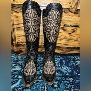 Distressed Corral boots worn 1x